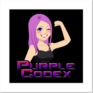 Purple Codex black Posters and Art